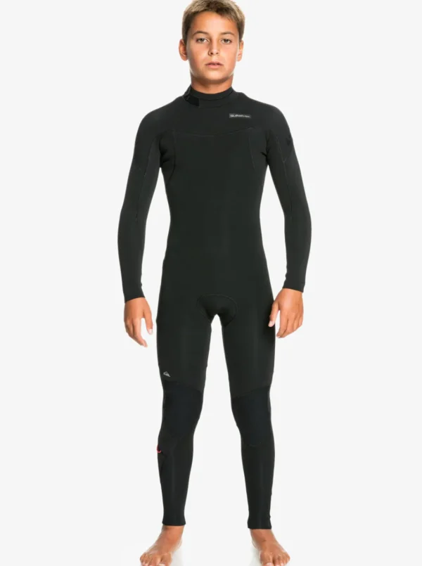 Quiksilver Wetsuits>Boys 8-16 3/2mm Everyday Sessions Back Zip Fullsuit BLACK