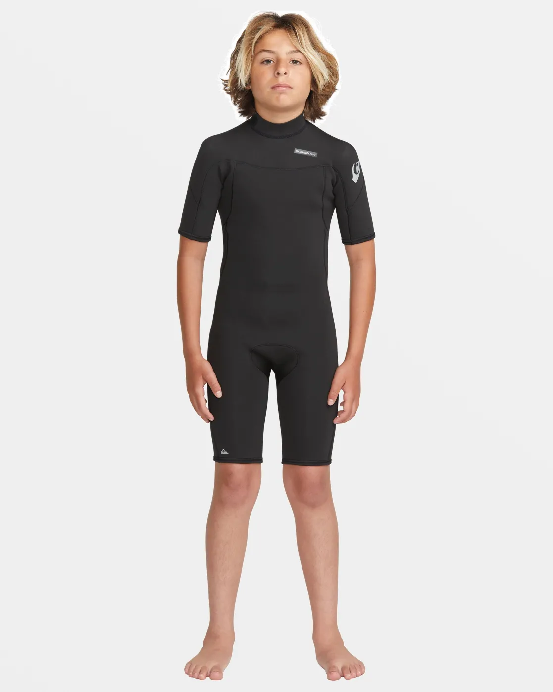 Quiksilver Wetsuits>Boys 8-16 2/2mm Everyday Sessions Short Sleeve Spring Suit BLACK