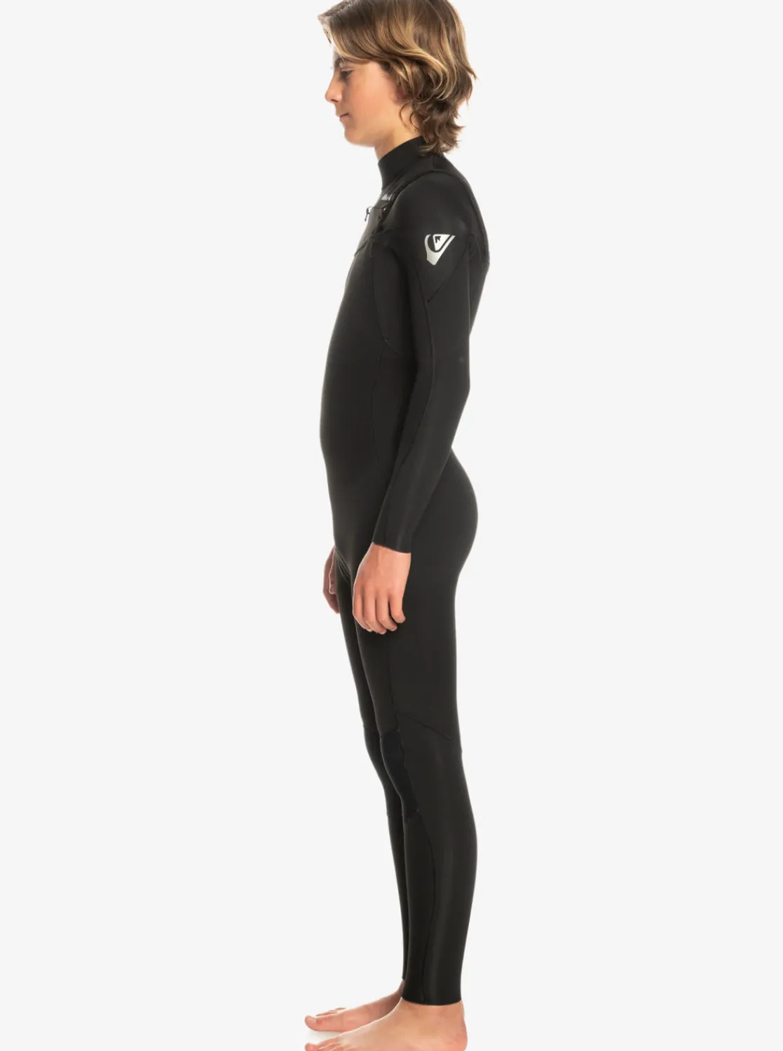 Quiksilver Wetsuits | Boys Gifts>Boys 8-16 3/2mm Everyday Sessions Chest Zip Wetsuit BLACK
