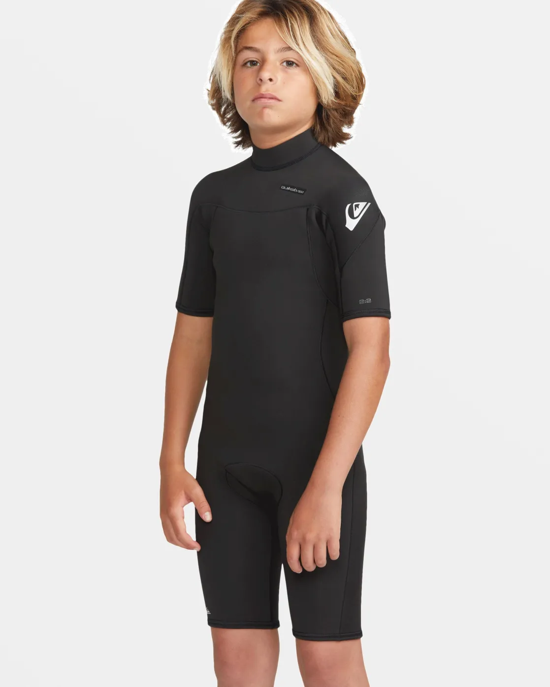 Quiksilver Wetsuits>Boys 8-16 2/2mm Everyday Sessions Short Sleeve Spring Suit BLACK