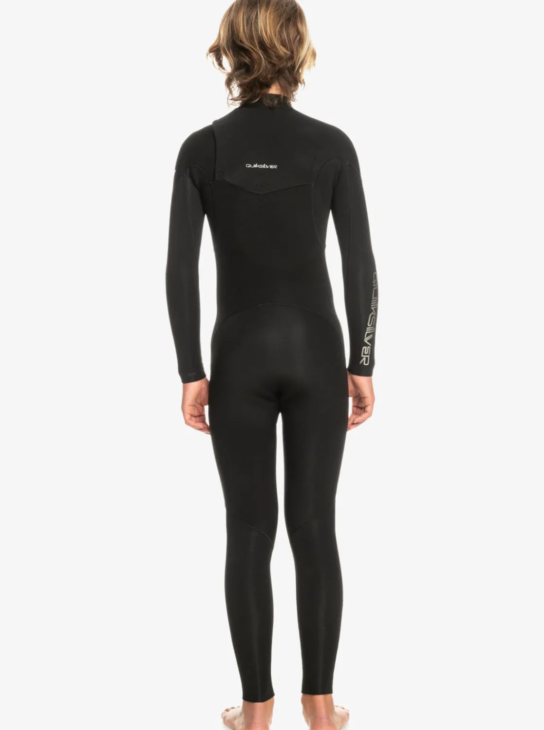 Quiksilver Wetsuits | Boys Gifts>Boys 8-16 3/2mm Everyday Sessions Chest Zip Wetsuit BLACK