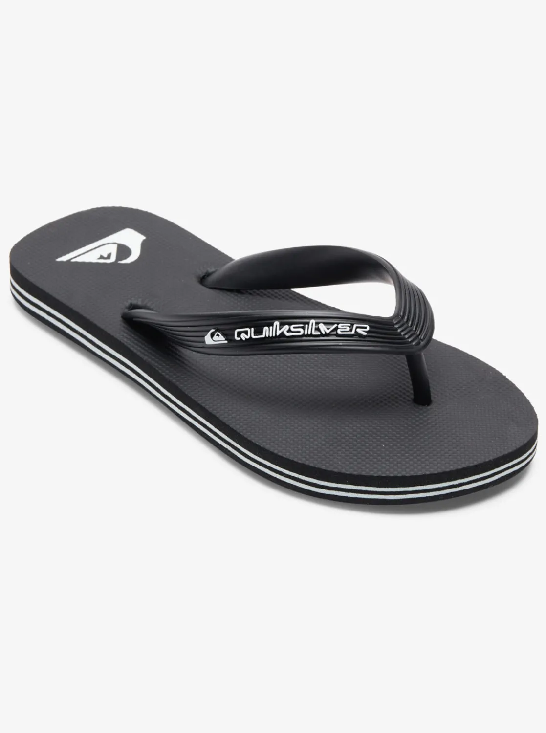 Quiksilver Sandals>Boys 8-16 Molokai Core Flip-Flops - BLACK1