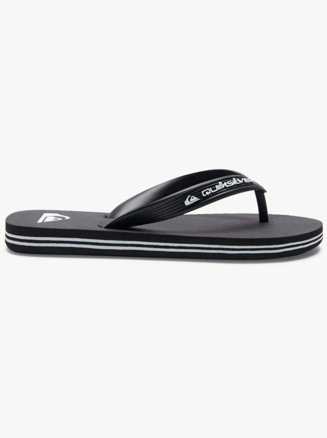 Quiksilver Sandals>Boys 8-16 Molokai Core Flip-Flops - BLACK1