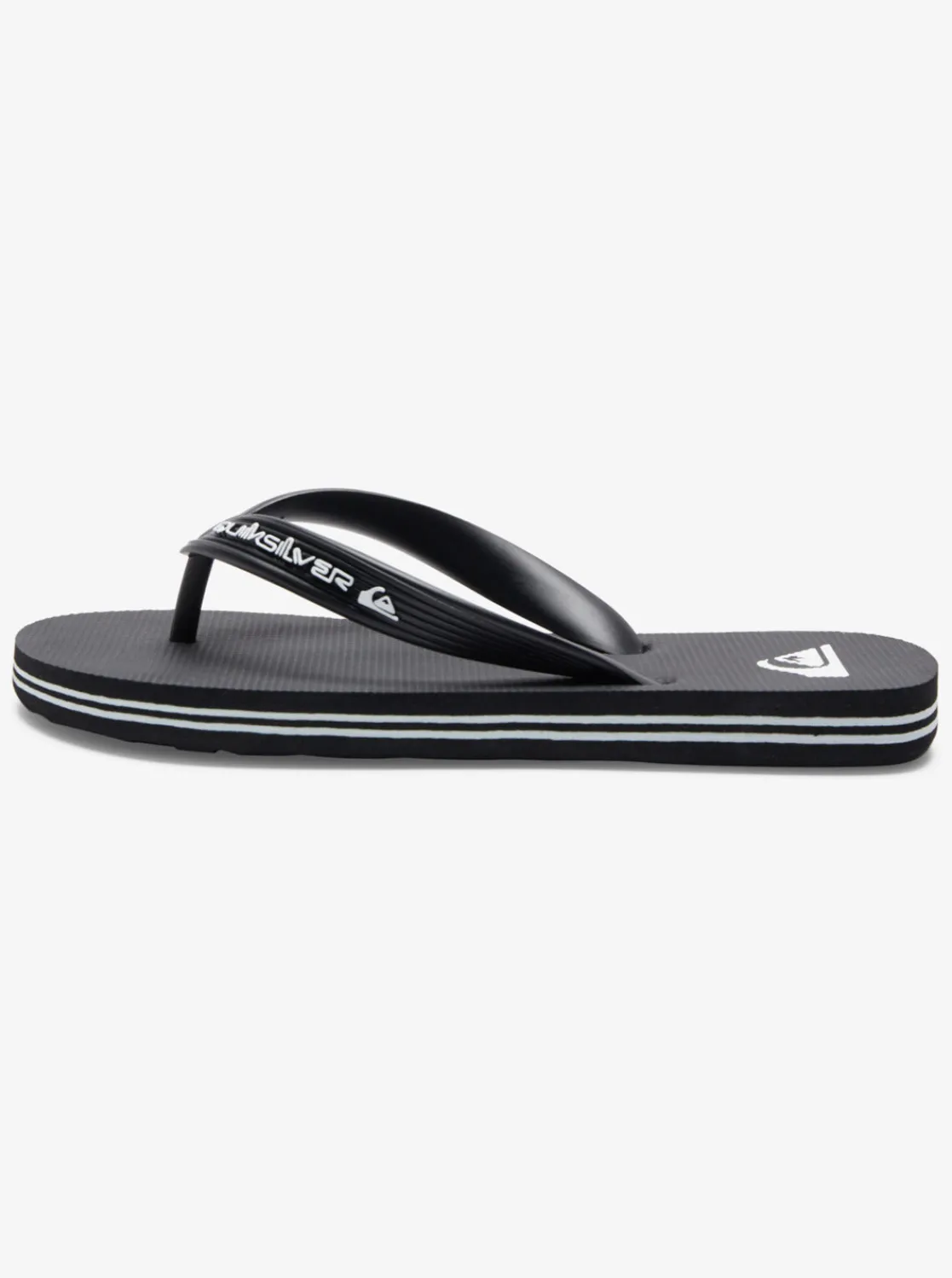 Quiksilver Sandals>Boys 8-16 Molokai Core Flip-Flops - BLACK1