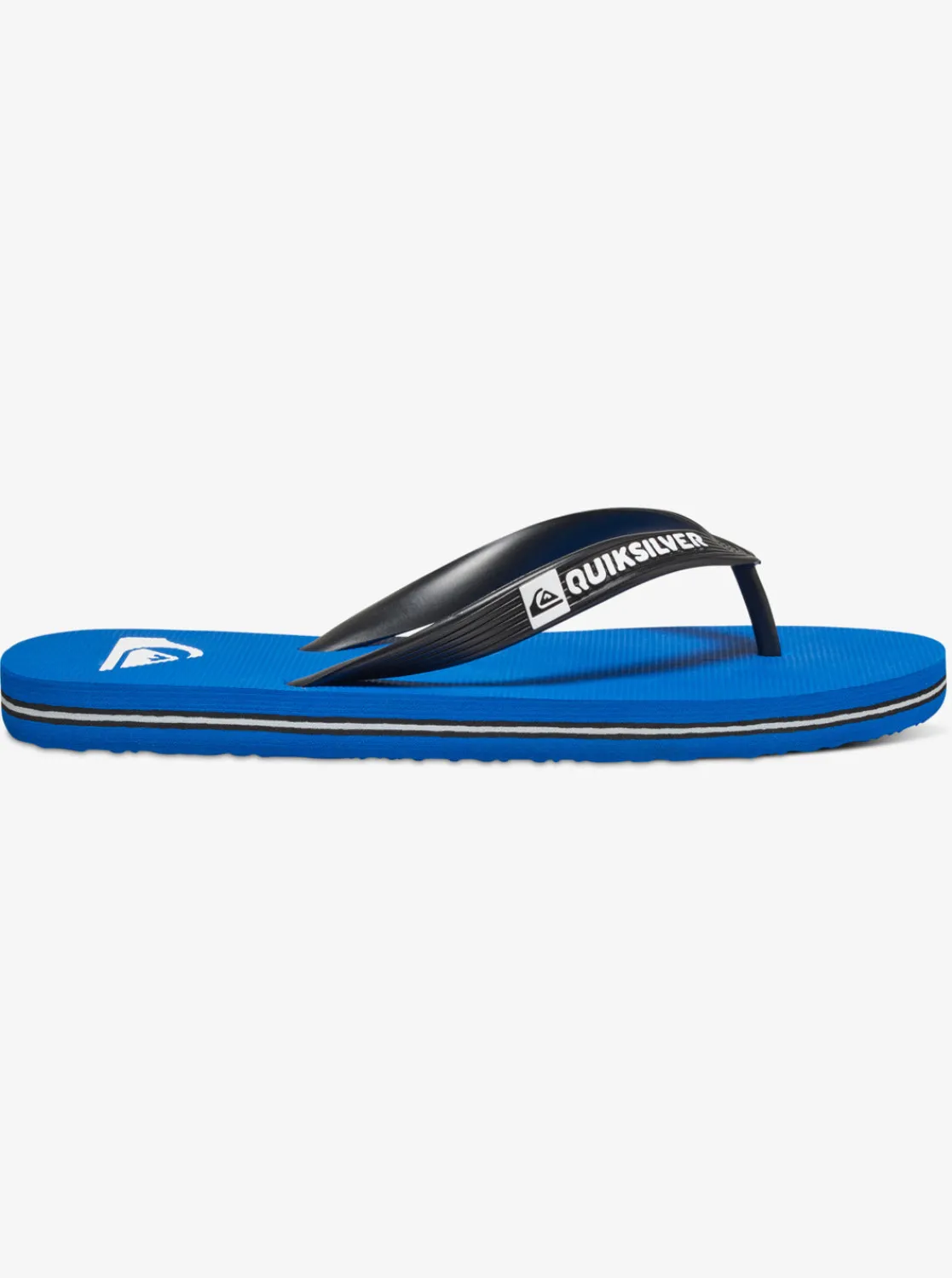 Quiksilver Sandals>Boys 8-16 Molokai Flip-Flops BLACK/BLUE/BLACK