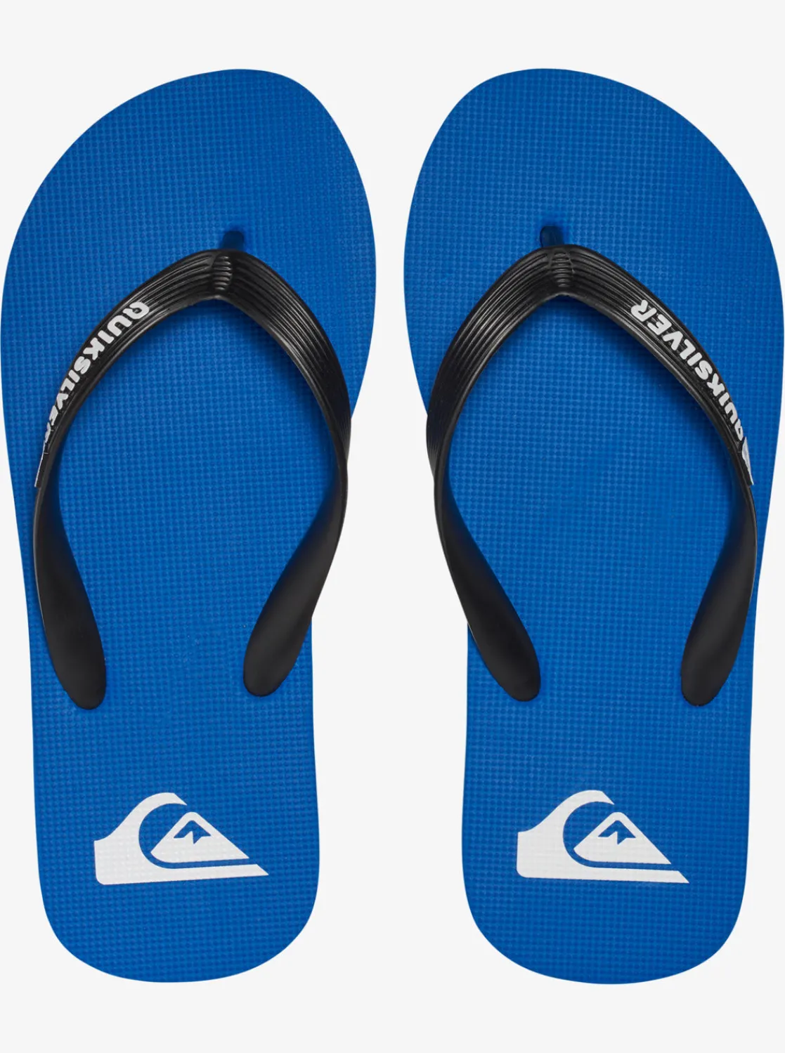 Quiksilver Sandals>Boys 8-16 Molokai Flip-Flops BLACK/BLUE/BLACK