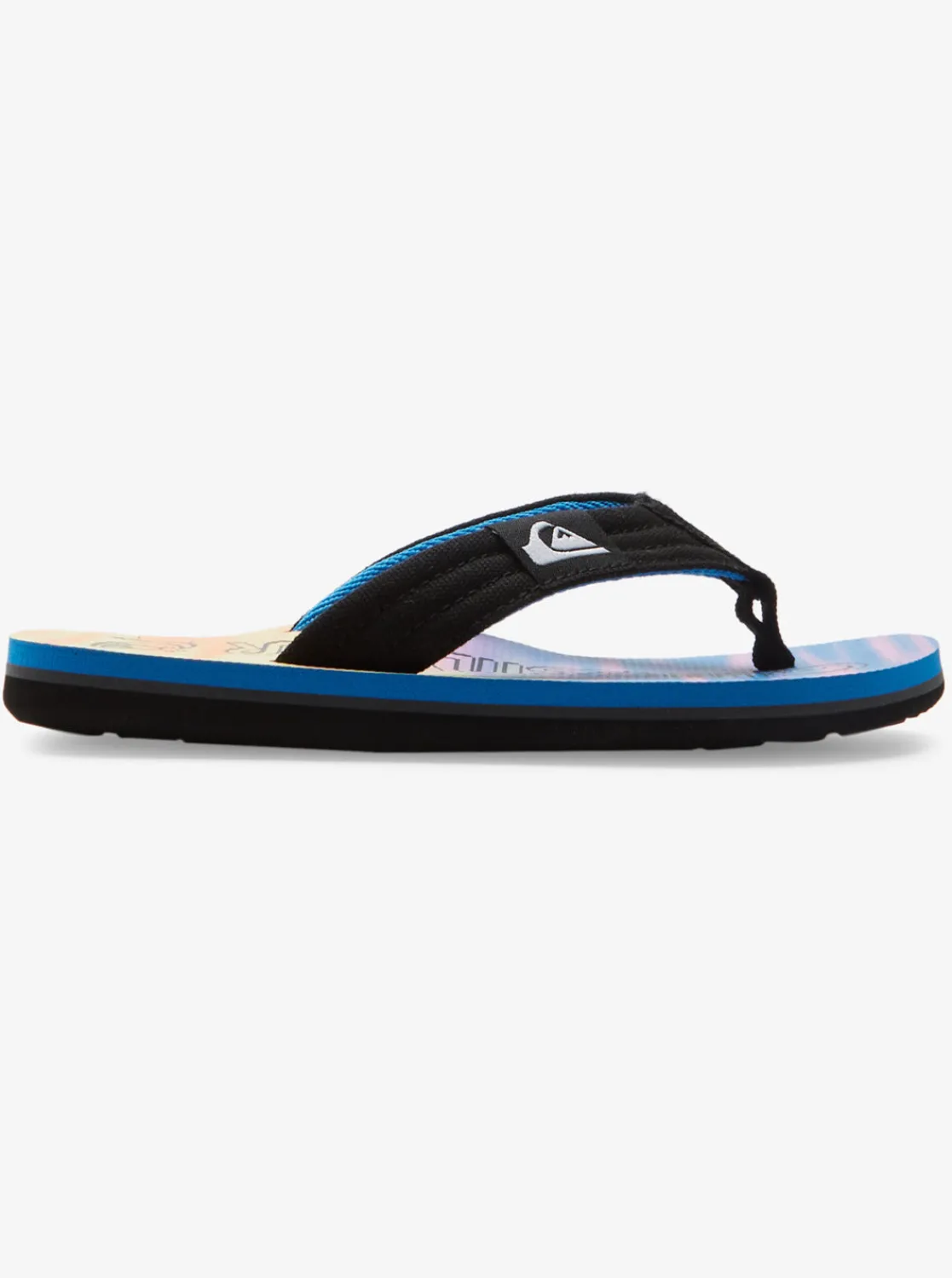 Quiksilver Sandals>Boys 8-16 Molokai Layback Sandals BLACK/BLUE/PINK