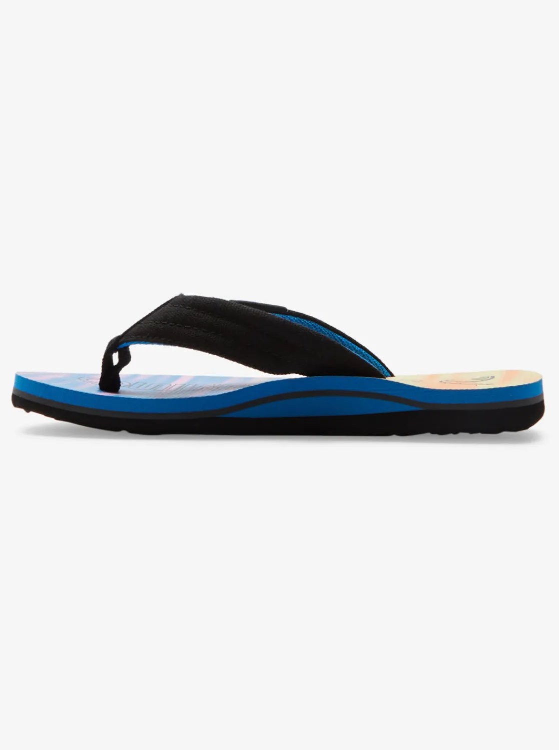 Quiksilver Sandals>Boys 8-16 Molokai Layback Sandals BLACK/BLUE/PINK