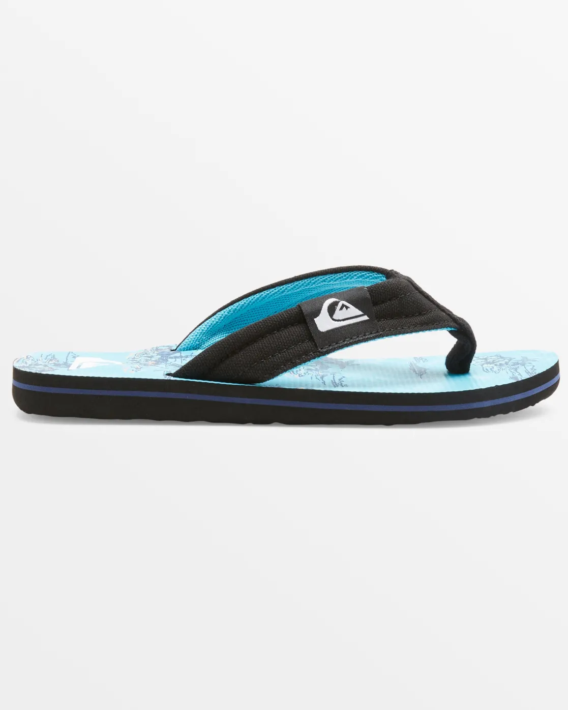 Quiksilver Sandals>Boys 8-16 Molokai Layback Sandals BLACK/BLUE/BLUE