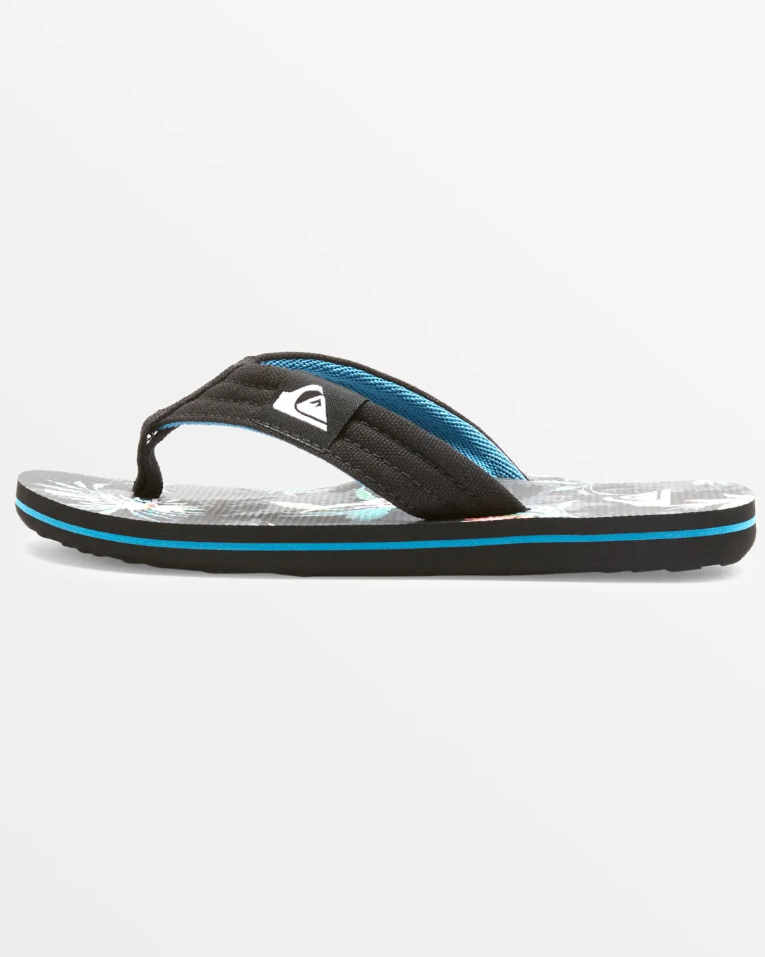 Quiksilver Sandals | Boys Gifts>Boys 8-16 Molokai Layback Sandals BLACK/GREEN/BLACK