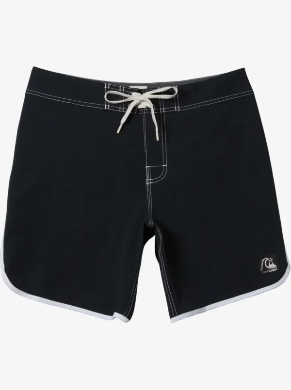 Quiksilver Boardshorts>Boys 8-16 Original Scallop 17" Boardshorts BLACK