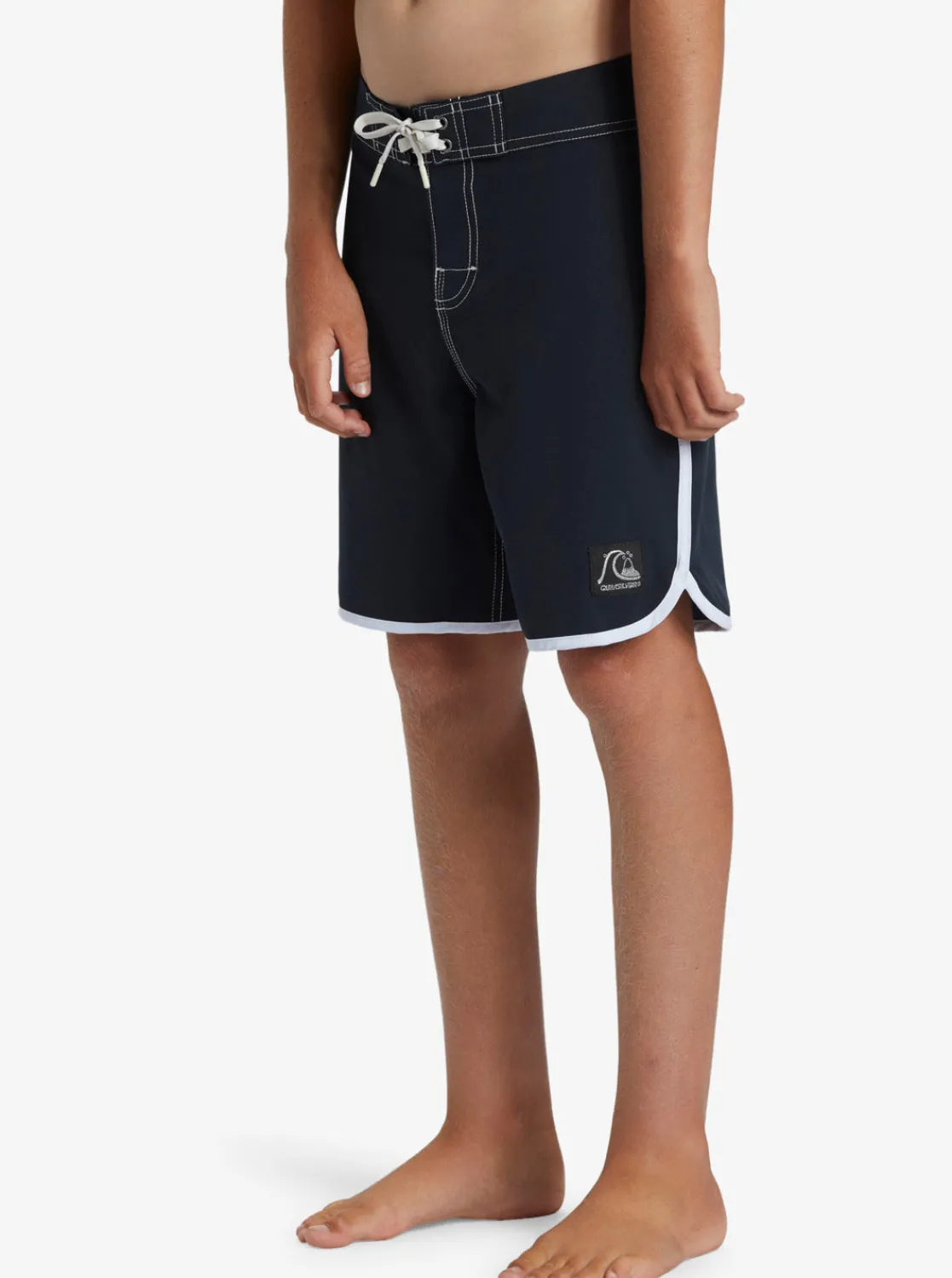 Quiksilver Boardshorts>Boys 8-16 Original Scallop 17" Boardshorts BLACK