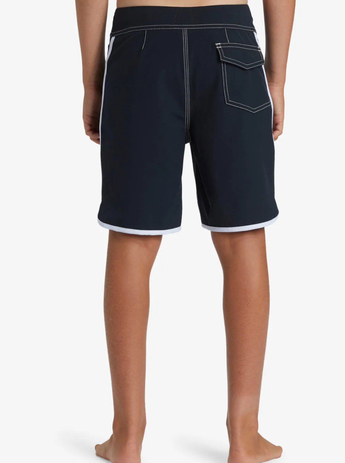 Quiksilver Boardshorts>Boys 8-16 Original Scallop 17" Boardshorts BLACK