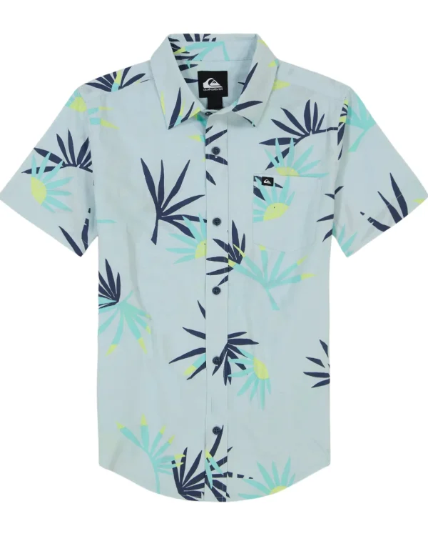 Quiksilver Shirts & Polos | Boys Gifts>Boys 8-16 Palms Classics Short Sleeve Shirt IceFlow