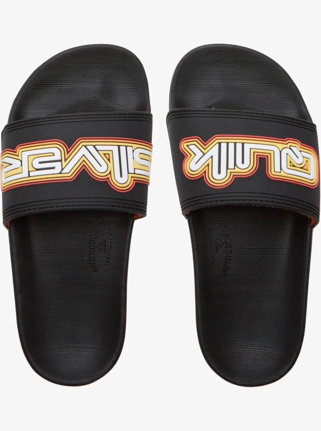 Quiksilver Sandals>Boys 8-16 Rivi Wordmark Slide II Sandals BLACK2