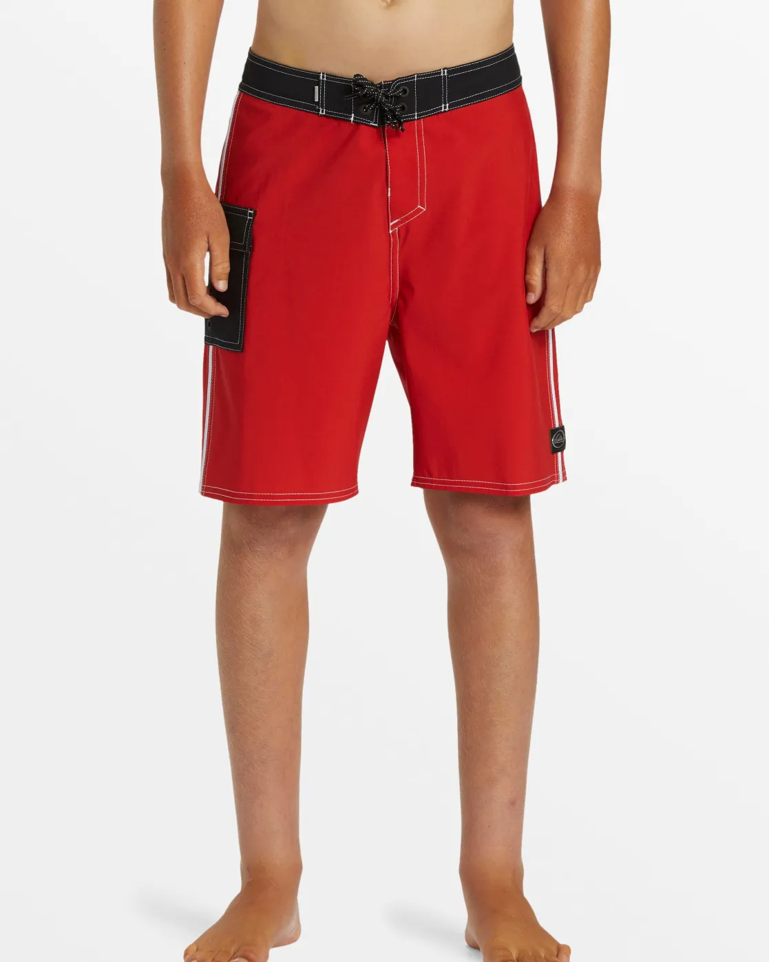 Quiksilver Boardshorts>Boys 8-16 Saturn Solid 17" Boardshorts - SALSA
