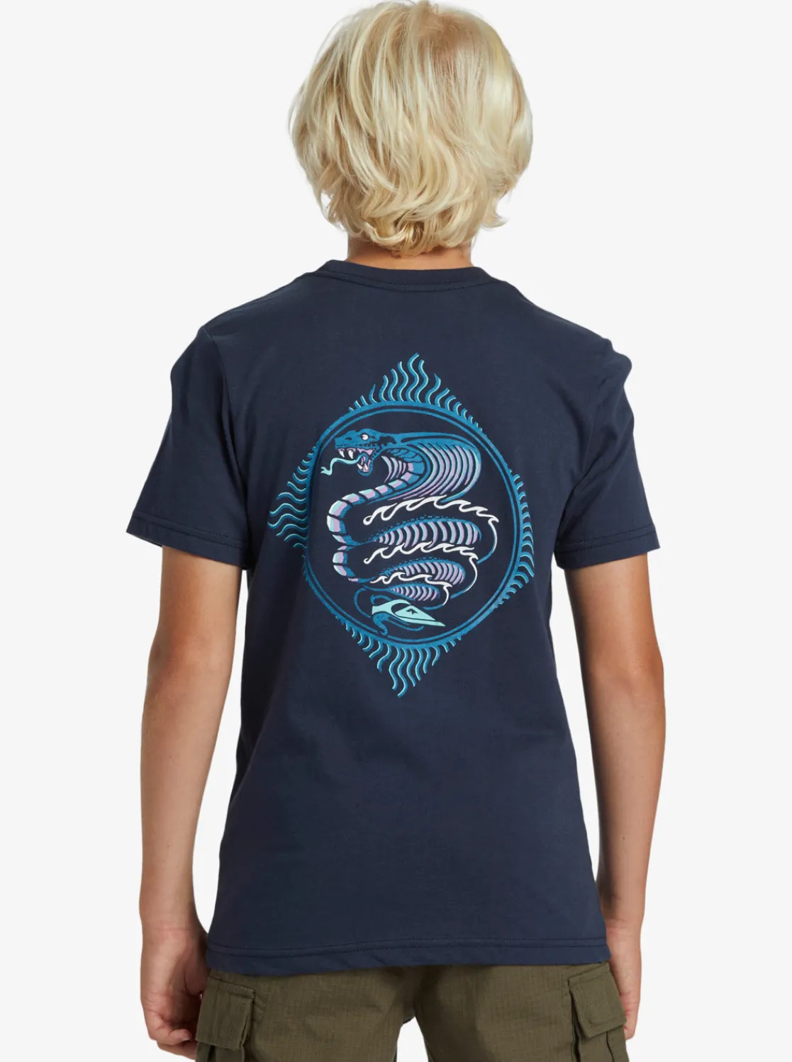Quiksilver Tees>Boys 8-16 Snake Charmer T-Shirt DARKNAVY