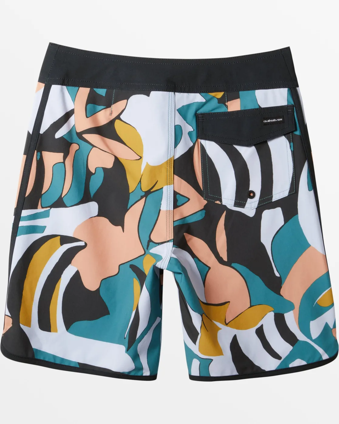 Quiksilver Boardshorts>Boys 8-16 Surfsilk Scallop 17" Boardshorts - BLACK
