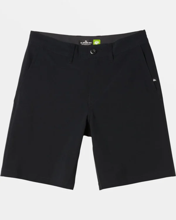Quiksilver Shorts & Amphibians>Boys 8-16 Union Amphibian 17" Hybrid Shorts BLACK