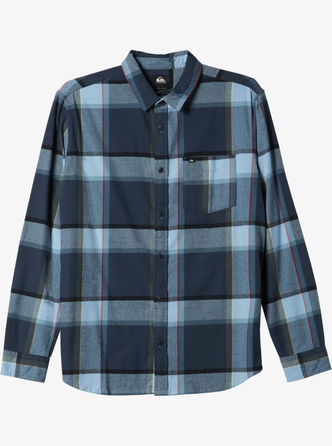 Quiksilver Shirts & Polos>Brooking Stingraylong Sleeve Top MIDNIGHTNAVYBROOKSFLANNEL
