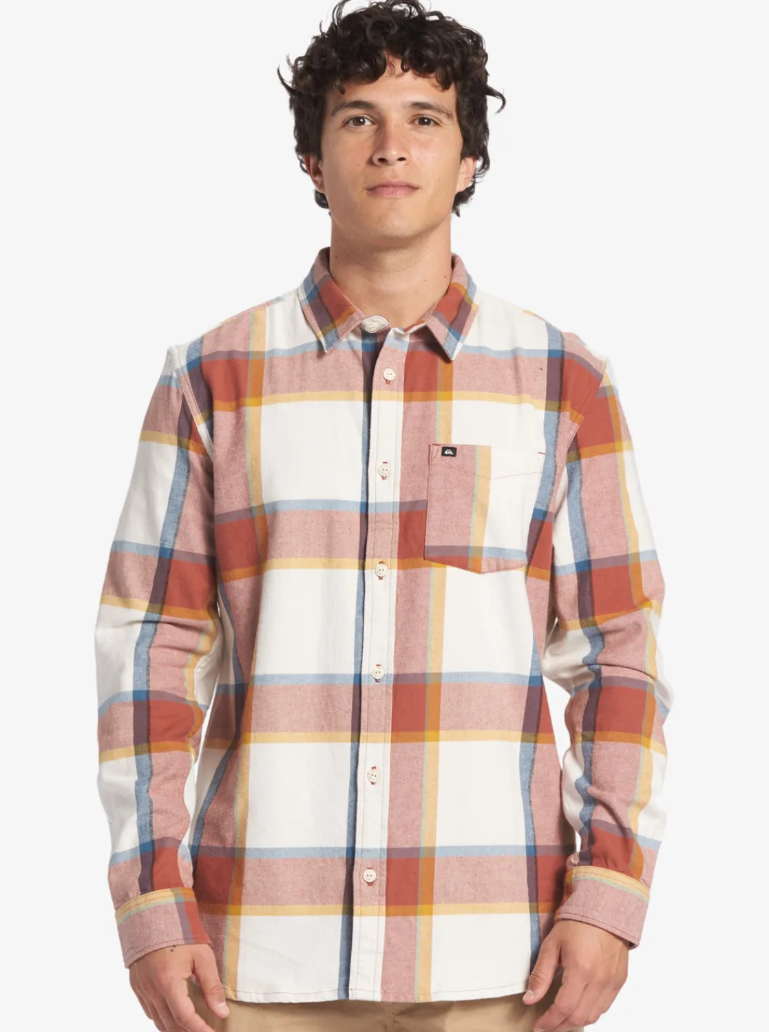Quiksilver Shirts & Polos>Brooking Stingraylong Sleeve Top BIRCHBROOKSFLANNEL