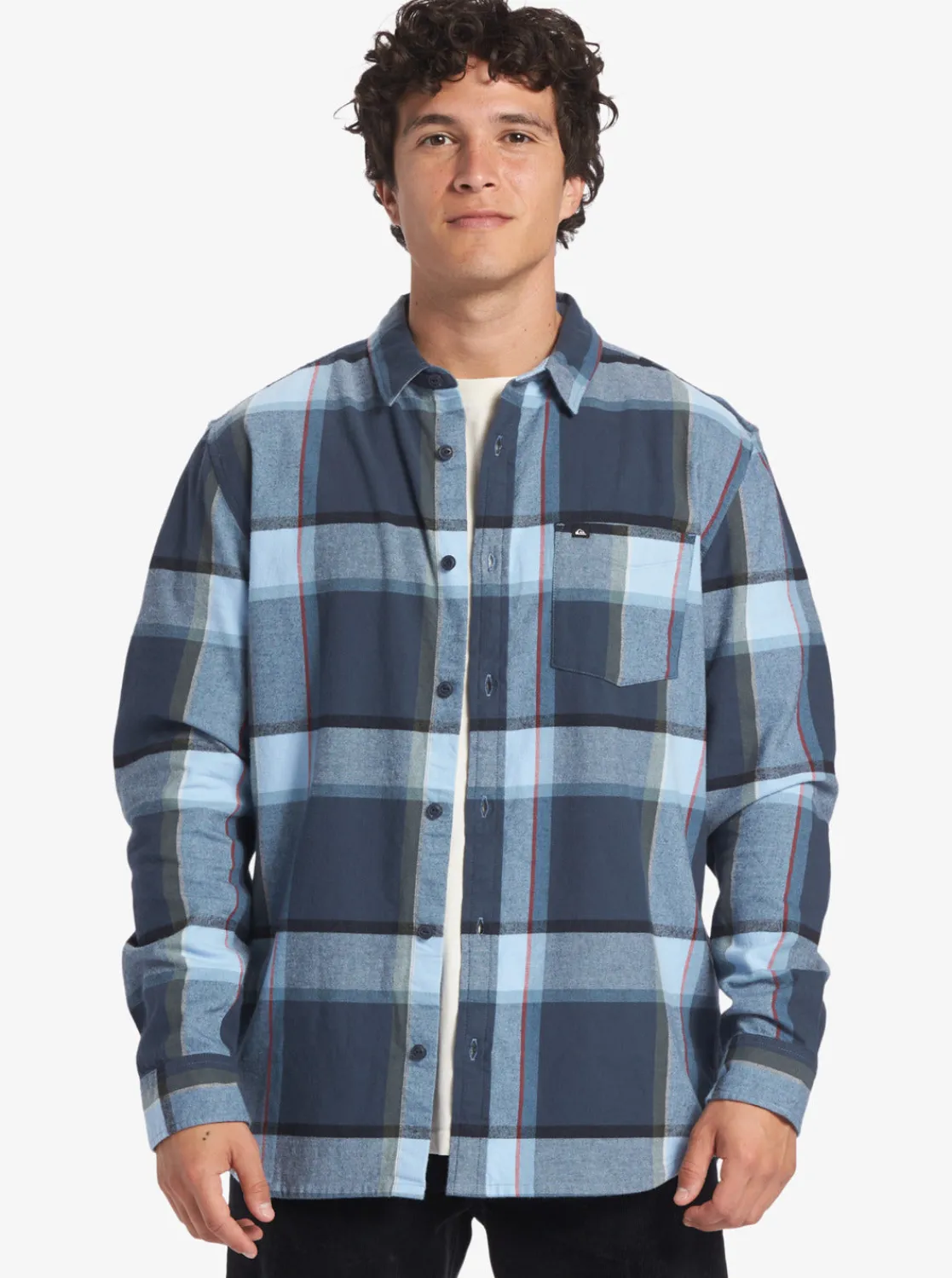 Quiksilver Shirts & Polos>Brooking Stingraylong Sleeve Top MIDNIGHTNAVYBROOKSFLANNEL