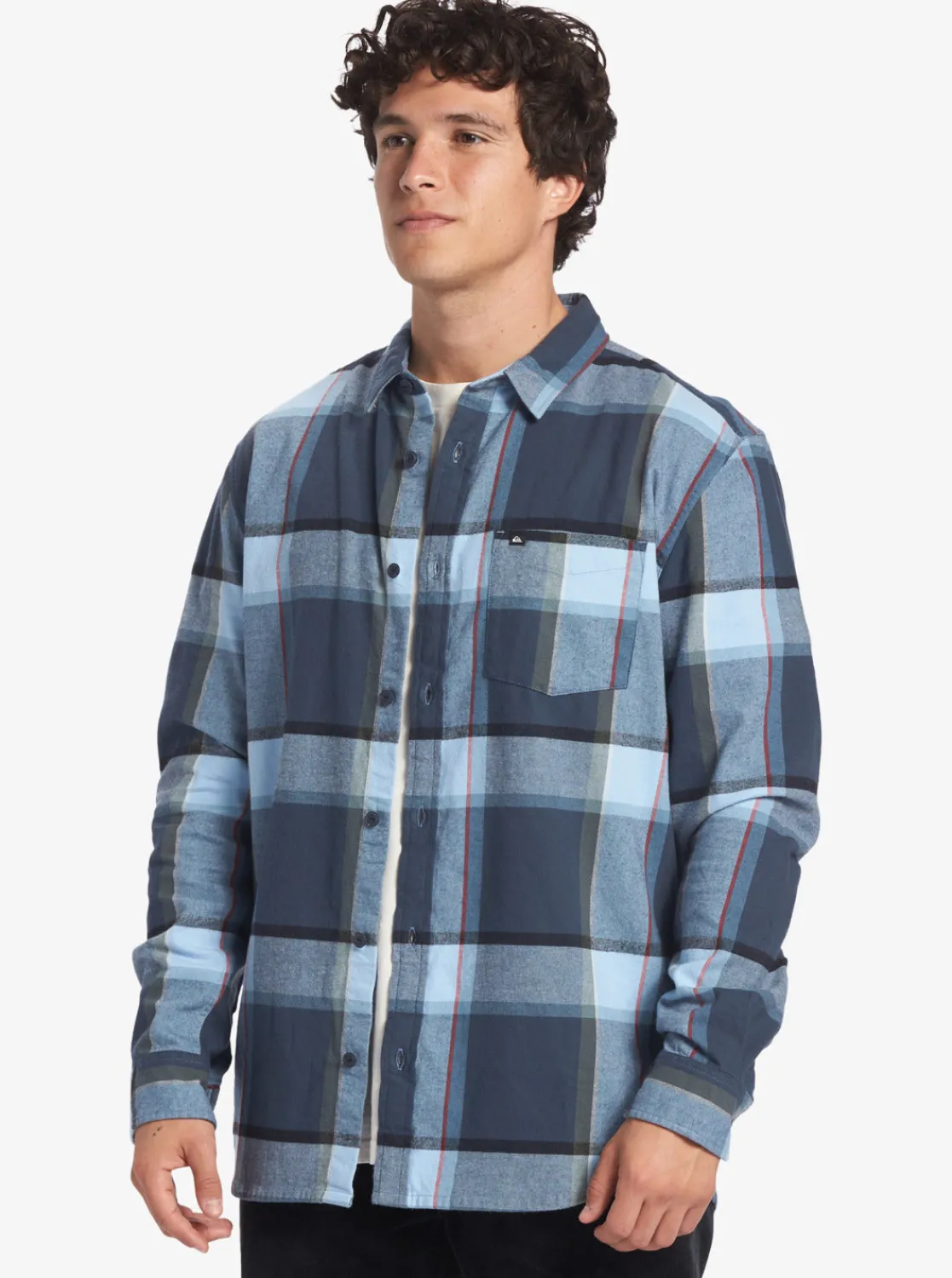 Quiksilver Shirts & Polos>Brooking Stingraylong Sleeve Top MIDNIGHTNAVYBROOKSFLANNEL