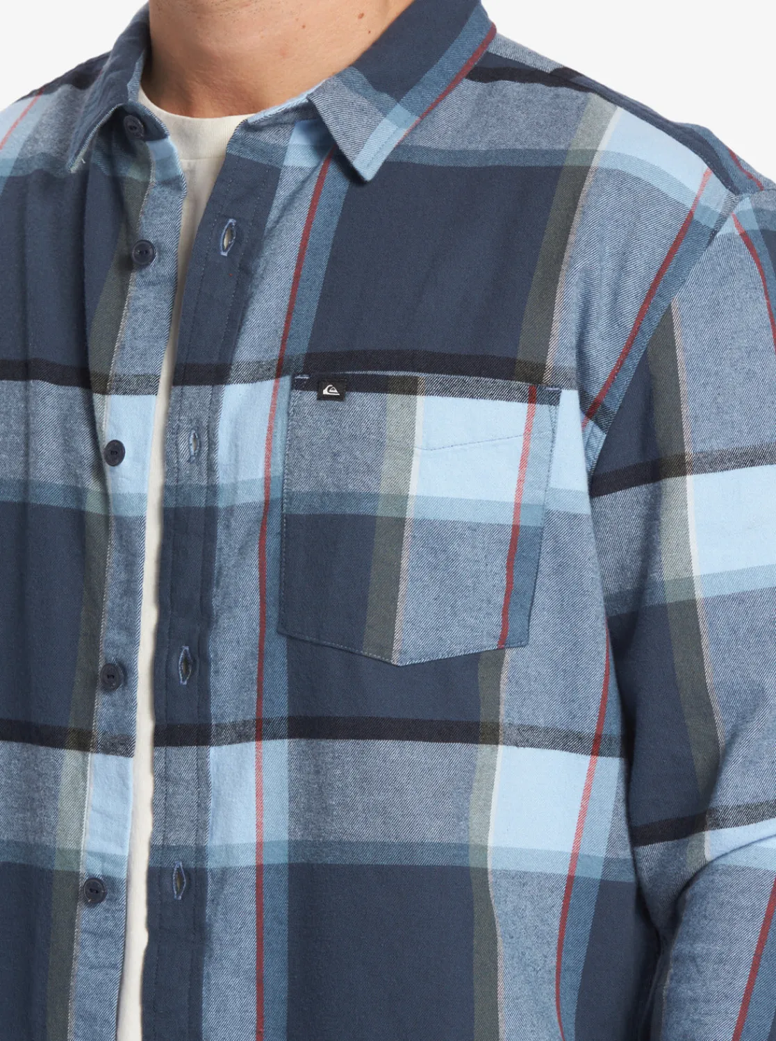 Quiksilver Shirts & Polos>Brooking Stingraylong Sleeve Top MIDNIGHTNAVYBROOKSFLANNEL
