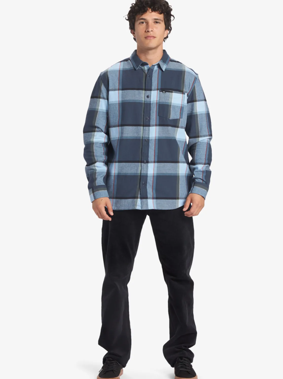 Quiksilver Shirts & Polos>Brooking Stingraylong Sleeve Top MIDNIGHTNAVYBROOKSFLANNEL