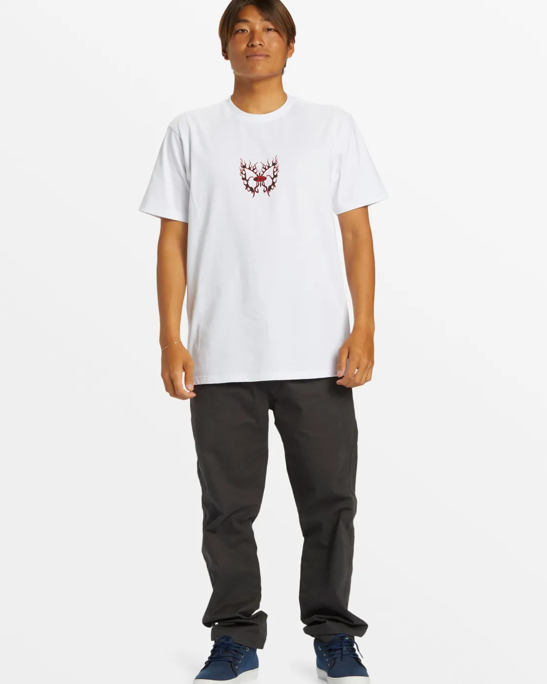 Quiksilver Tees>Butterflier Moe T-Shirt - WHITE