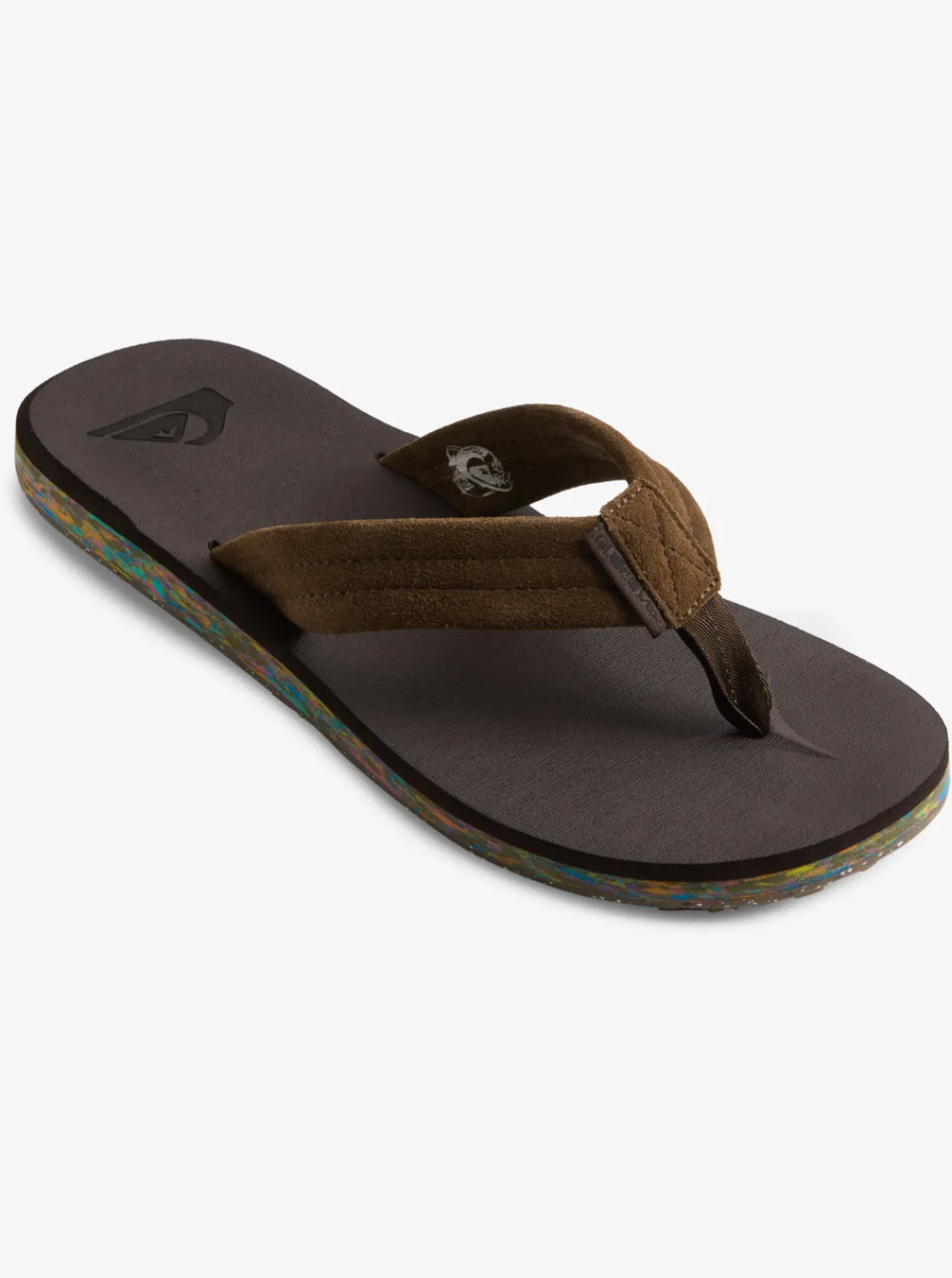 Quiksilver Sandals>Carver Suede Recycled Sandals BROWN2