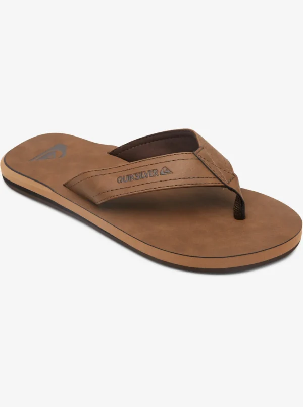Quiksilver Sandals>Carving Nubuck 2 Sandals TAN-SOLID