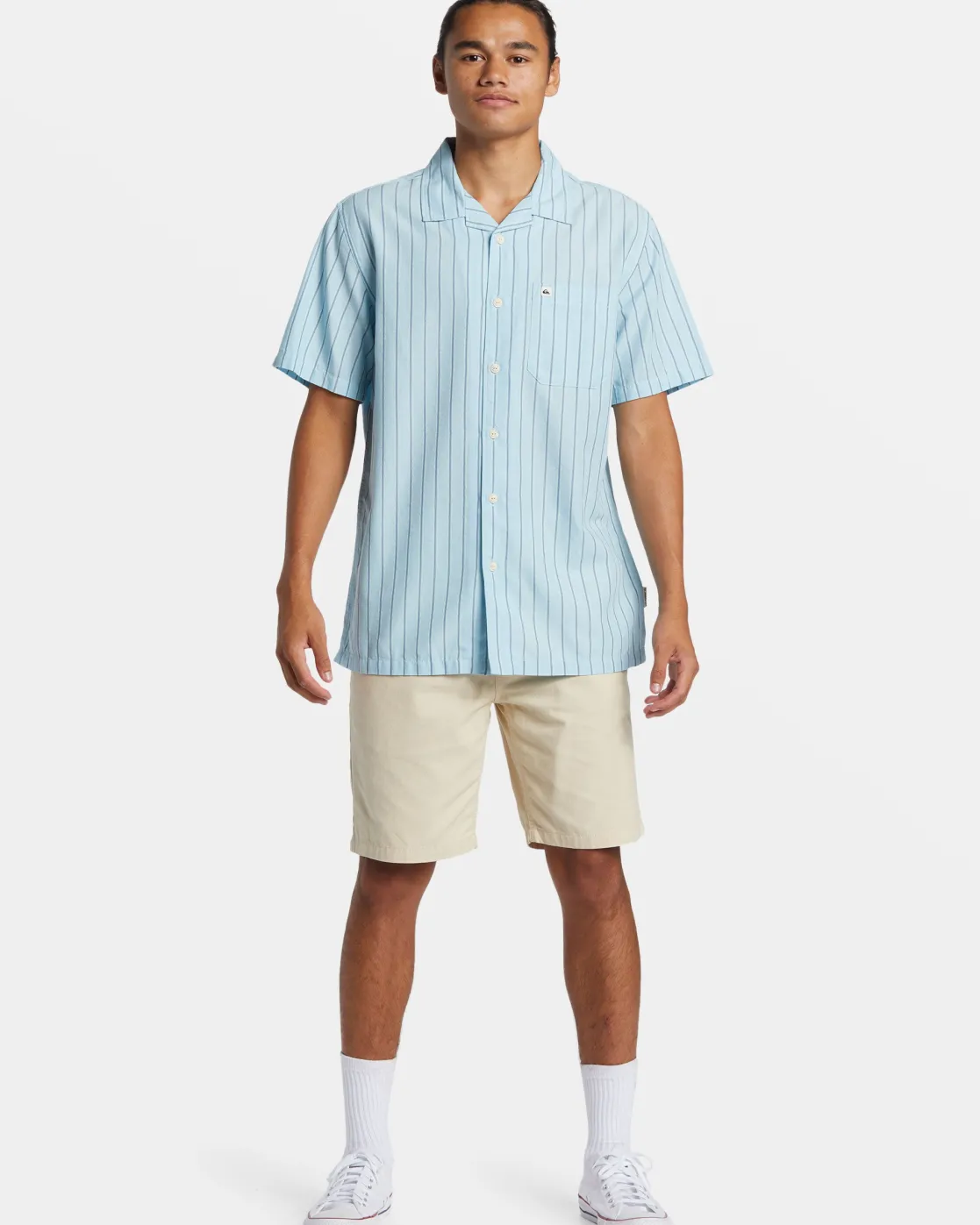 Quiksilver Shirts & Polos>Casa Casual Short Sleeve Shirt AIRYBLUECASASS