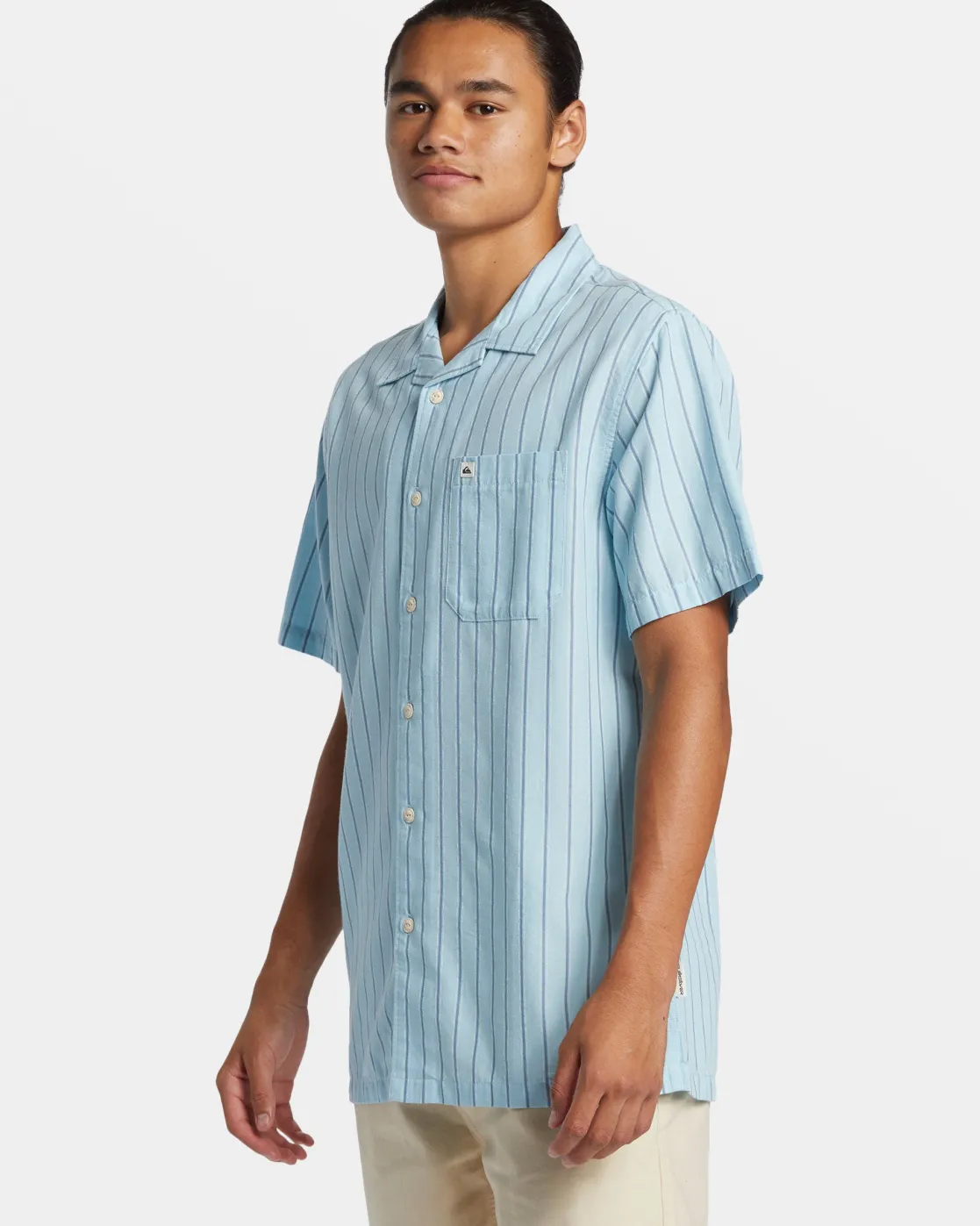 Quiksilver Shirts & Polos>Casa Casual Short Sleeve Shirt AIRYBLUECASASS