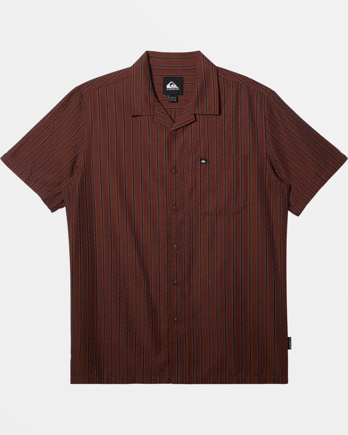 Quiksilver Shirts & Polos>Casa Casual Short Sleeve Shirt BROWNSTONECASASS