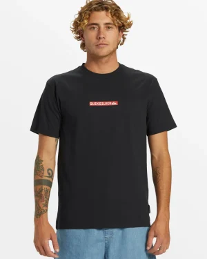 Quiksilver Tees>Clicker Logo DNA T-Shirt - BLACK