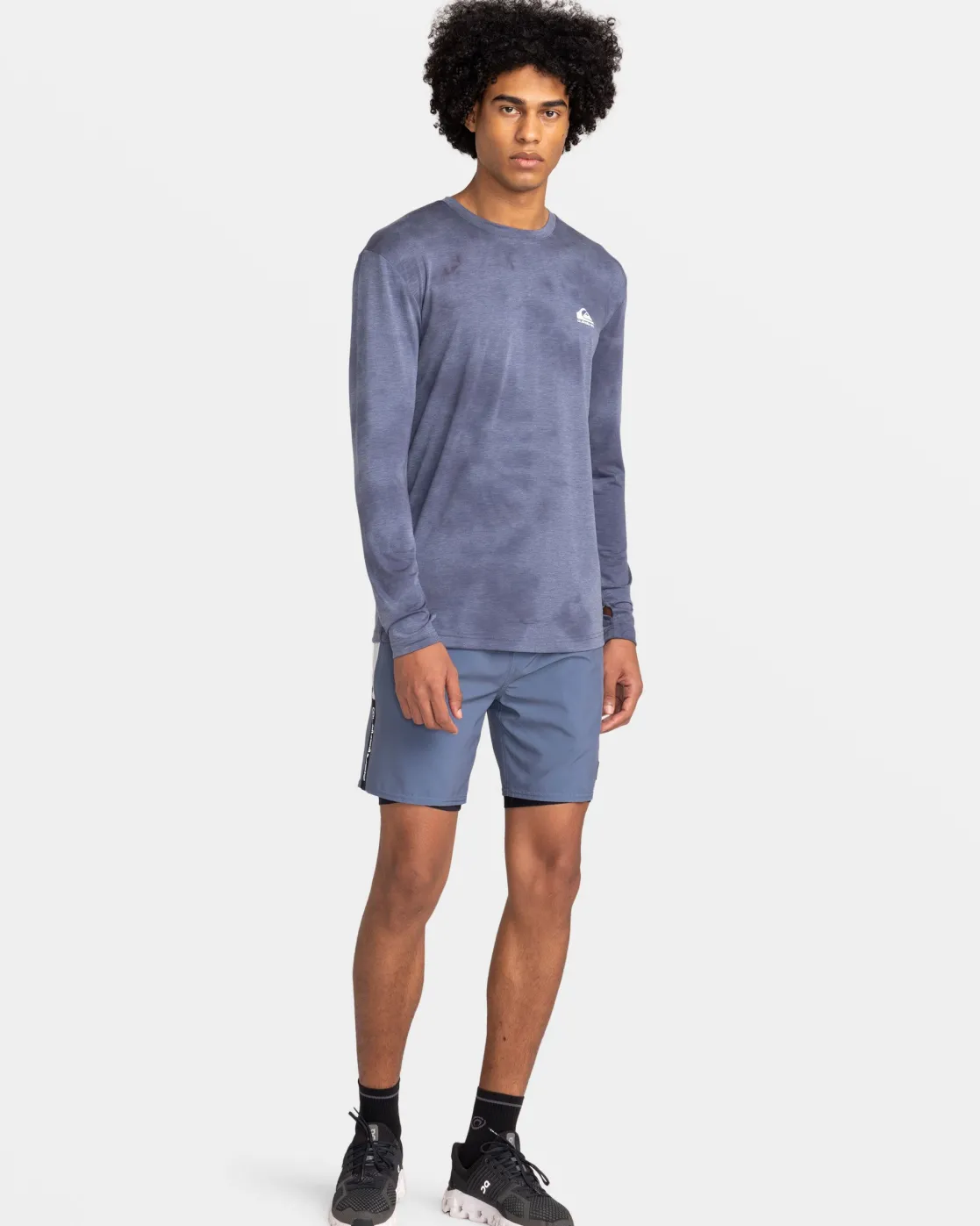 Quiksilver Accessories | Snow Midlayers>Coastal Run Long Sleeve T-Shirt COASTRUNLSVINTAGEINDIGO