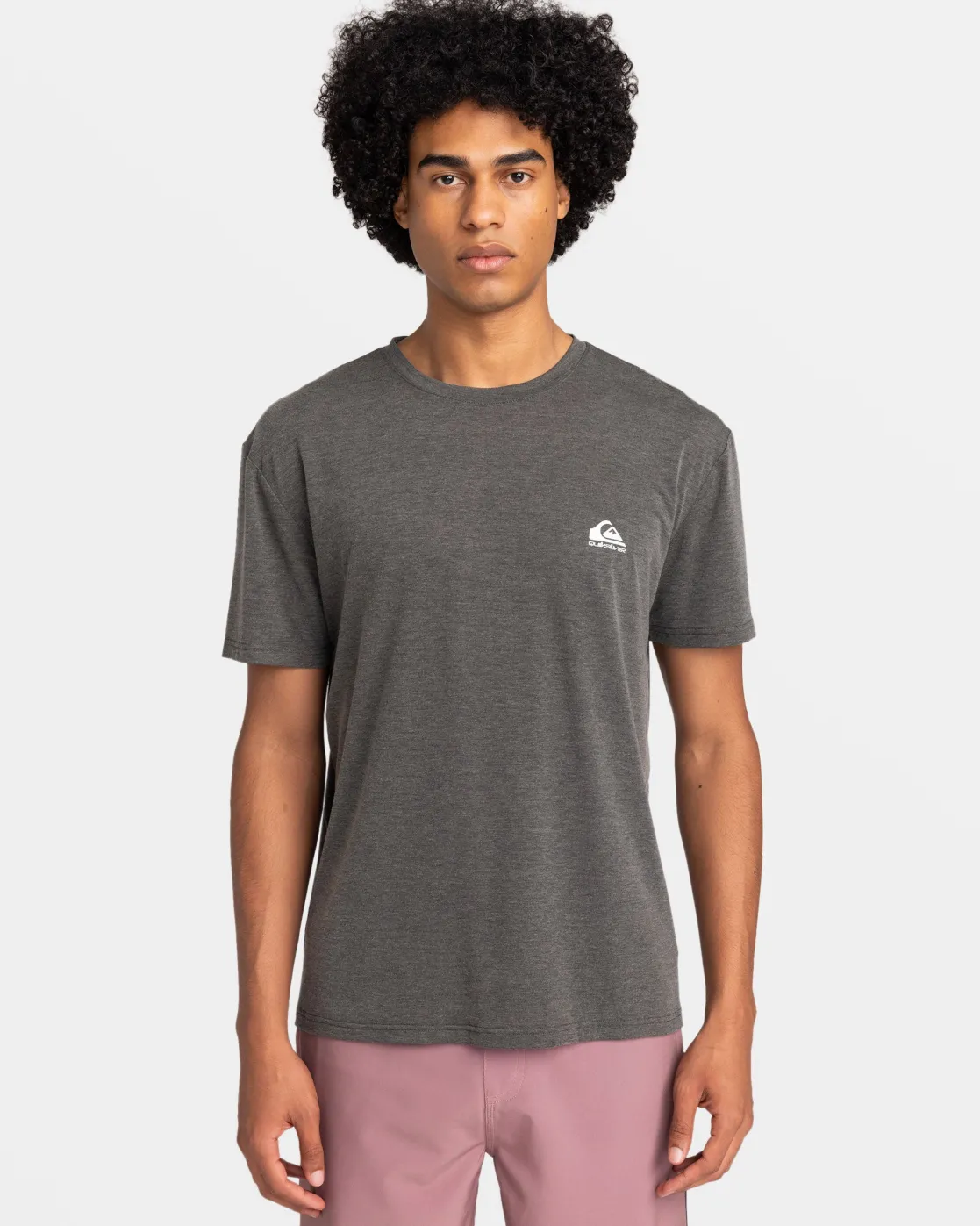 Quiksilver Tees>Coastal Run T-Shirt BLACKHEATHER