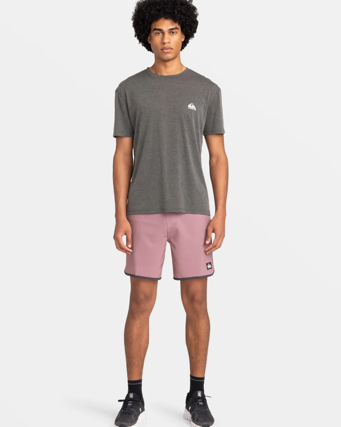 Quiksilver Tees>Coastal Run T-Shirt BLACKHEATHER