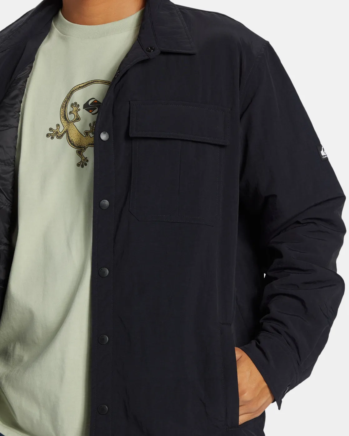 Quiksilver Jackets | Under $100>Cold Snap Shacket BLACK