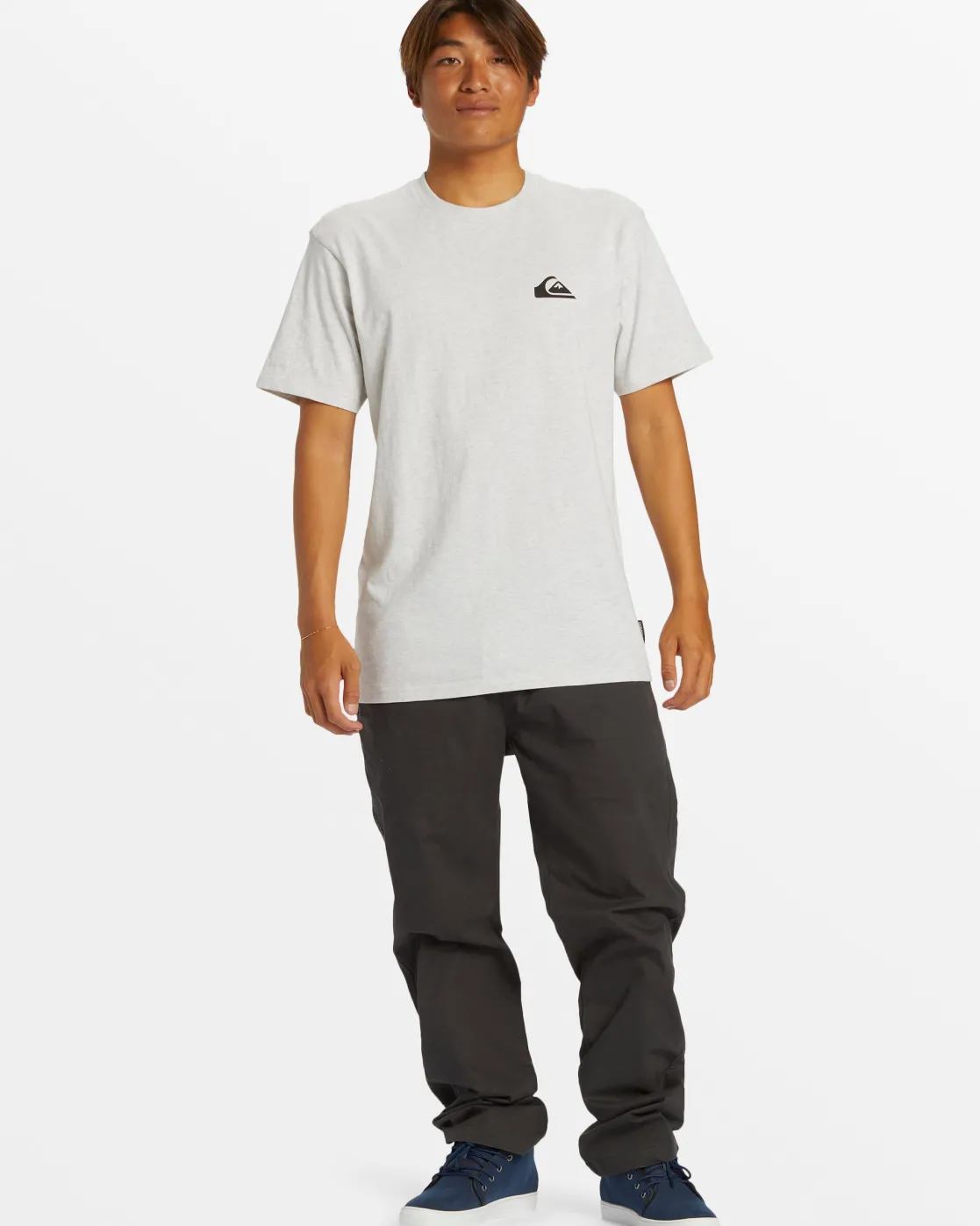 Quiksilver Tees>Comp Logo DNA T-Shirt - SNOWHEATHER