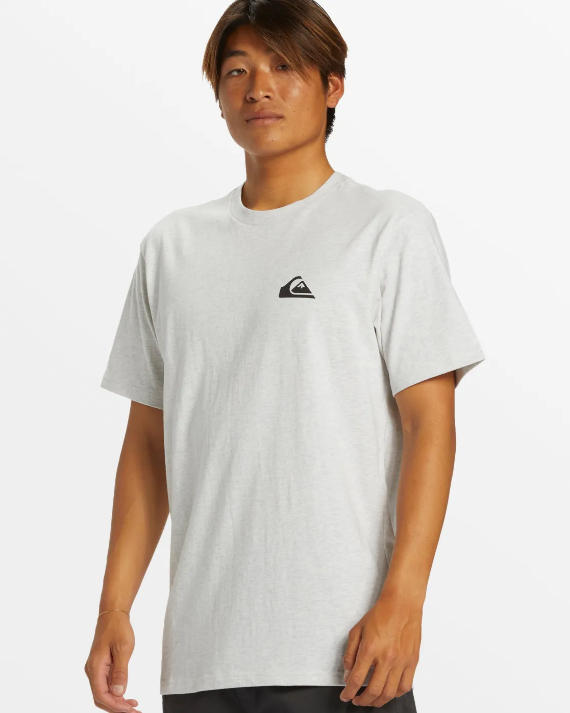 Quiksilver Tees>Comp Logo DNA T-Shirt - SNOWHEATHER