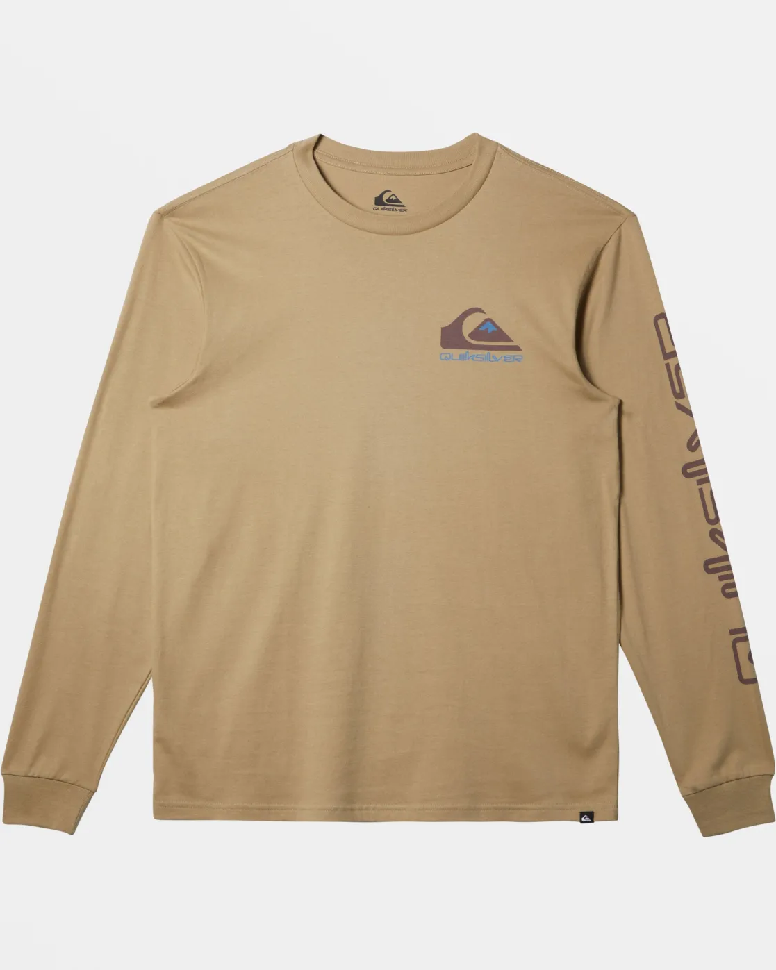 Quiksilver Tees>Comp Logo Long Sleeve T-Shirt TWILL