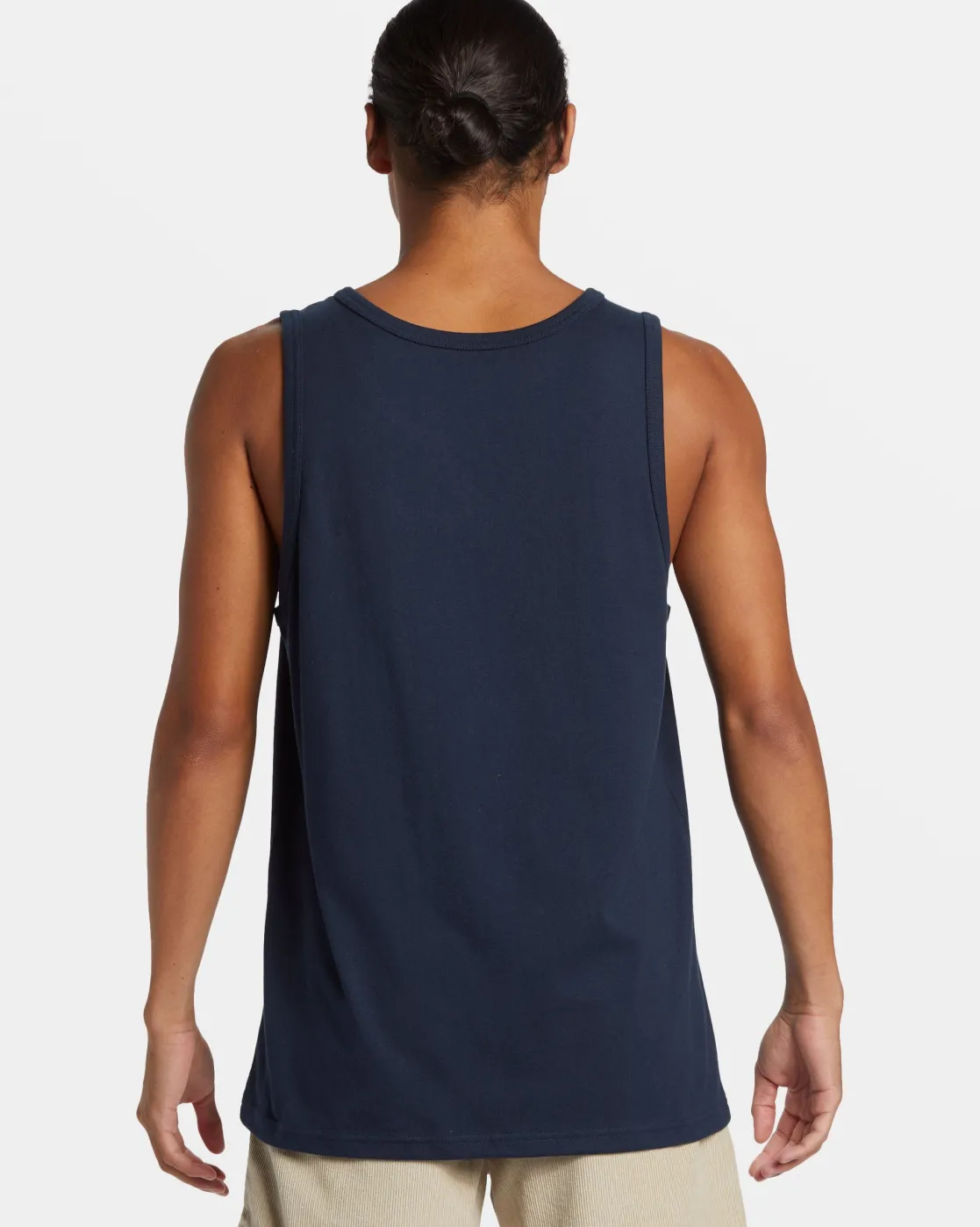 Quiksilver Tees>Comp Logo Tank DARKNAVY