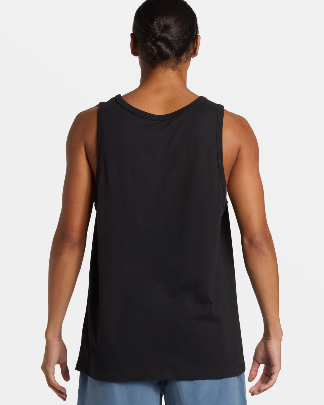 Quiksilver Tees>Comp Logo Tank BLACK