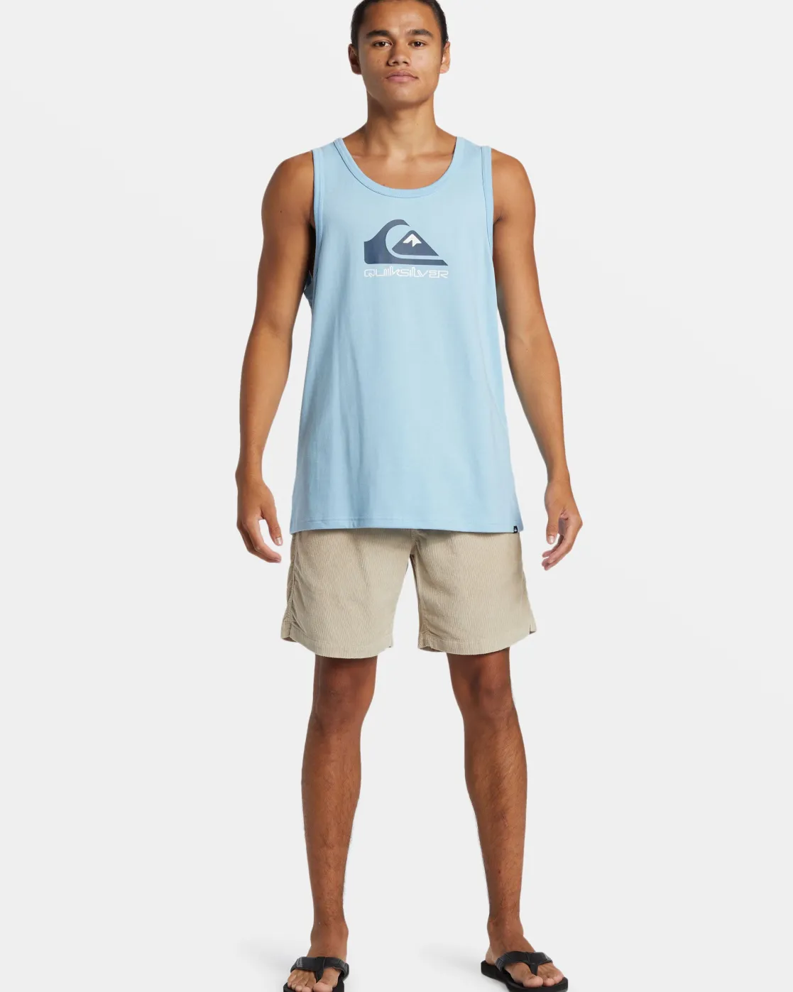 Quiksilver Tees>Comp Logo Tank AIRYBLUE