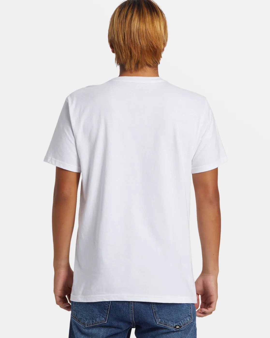 Quiksilver Tees>Comp Logo T-Shirt WHITE