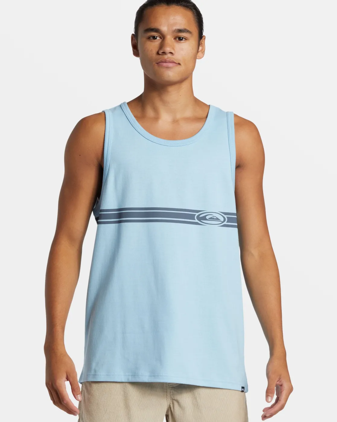 Quiksilver Tees>Comp Stripe Tank AIRYBLUE
