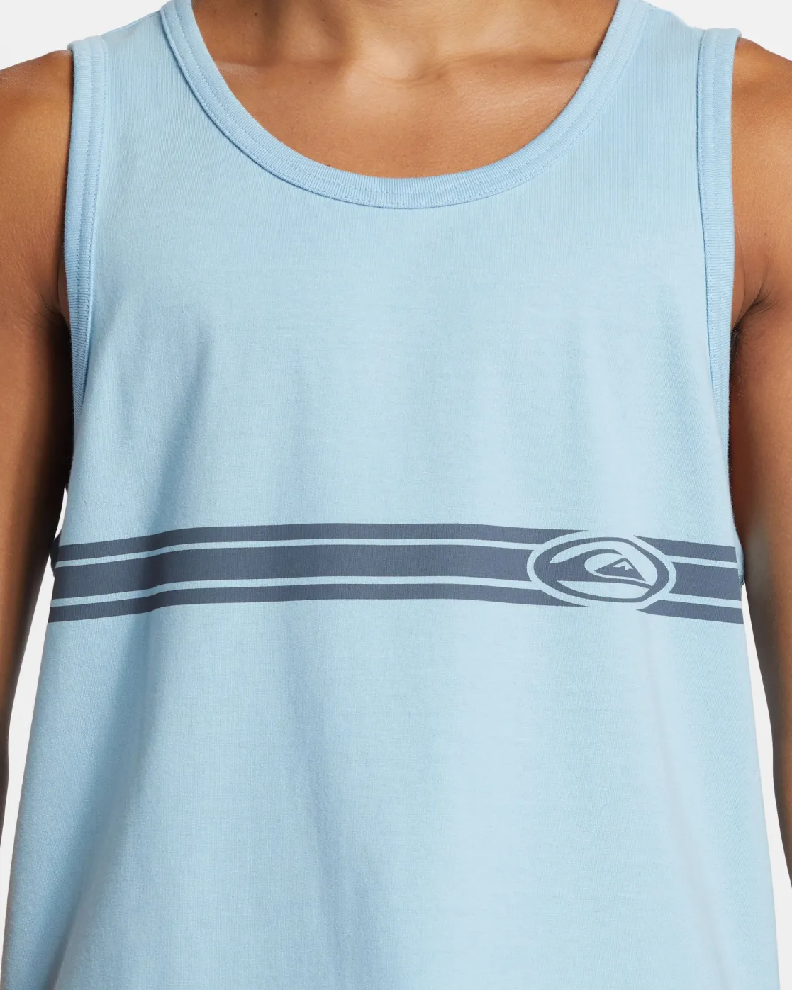 Quiksilver Tees>Comp Stripe Tank AIRYBLUE