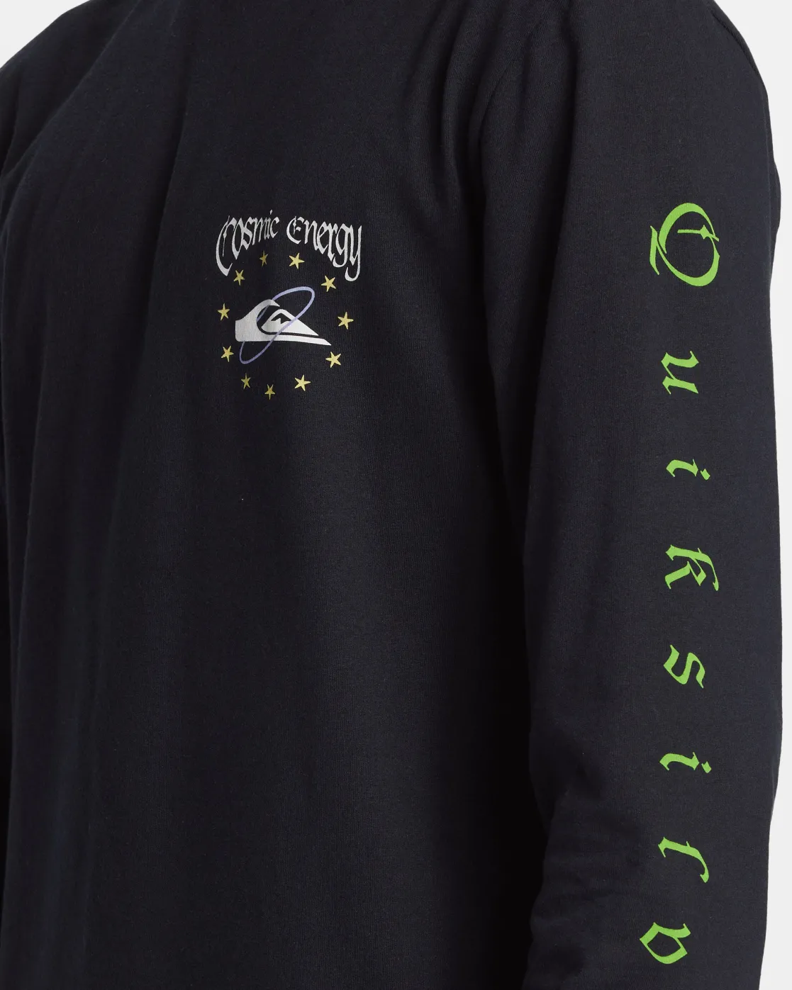 Quiksilver Tees>Cosmic Long Sleeve T-Shirt BLACK